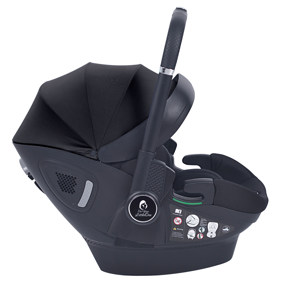 For Your Little One Qubi Infant Car Seat Stroller - Eclipse Black