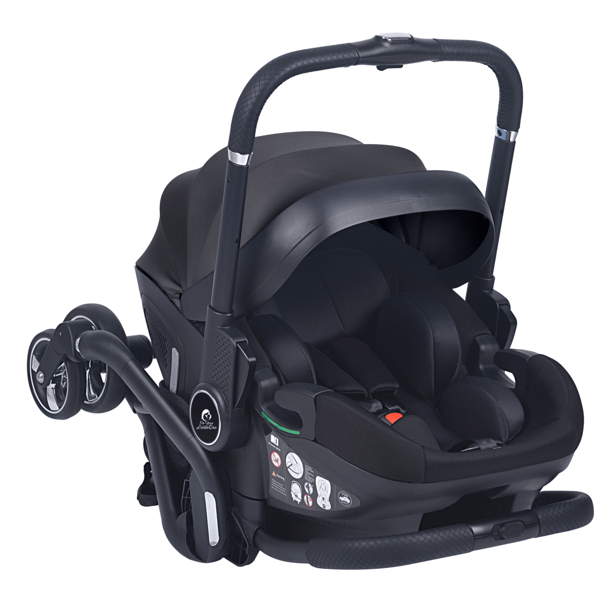 For Your Little One Qubi Infant Car Seat Stroller & Base - Eclipse Black