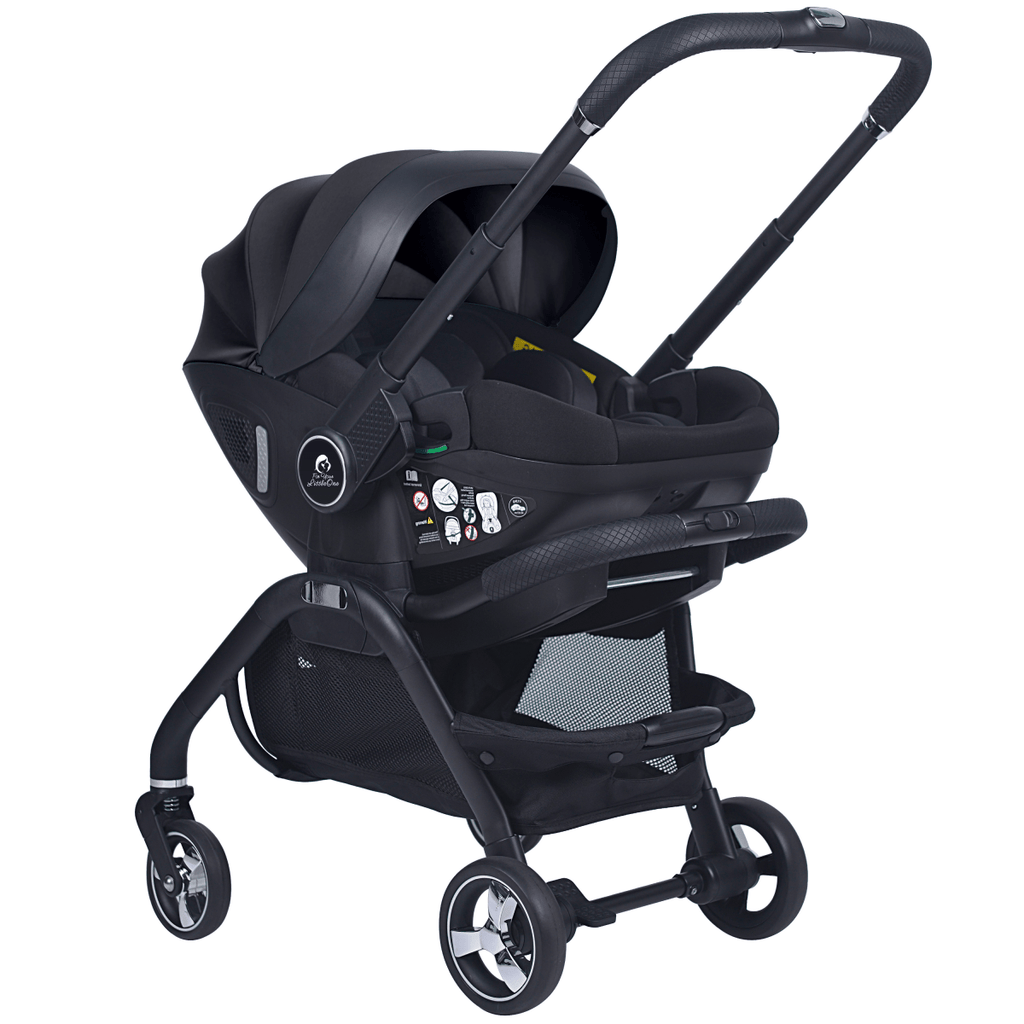 For Your Little One Qubi Infant Car Seat Stroller & Base - Eclipse Black