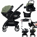 For Your Little One Qubi Infant Car Seat Stroller 7 Piece Bundle - Sage Green-0