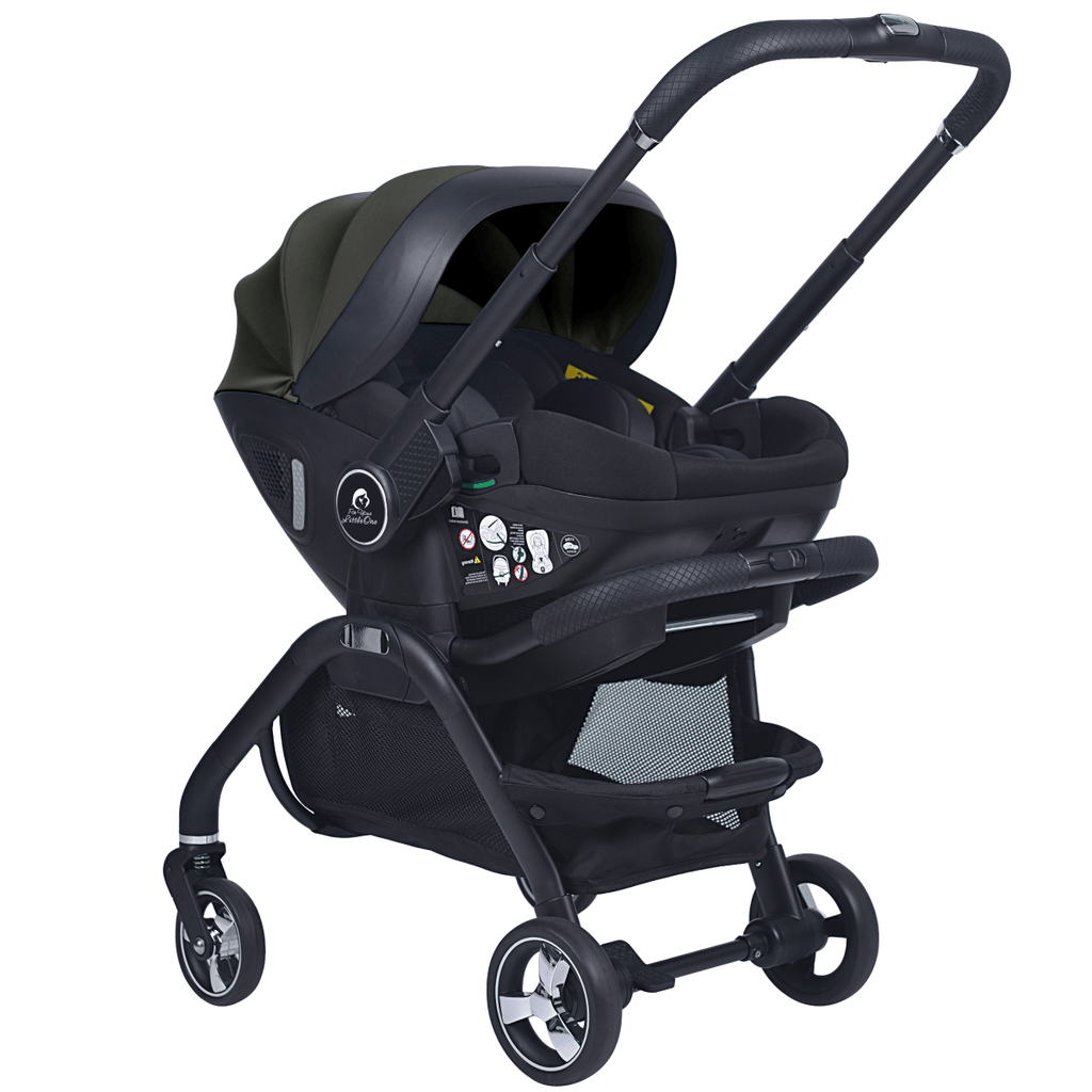 For Your Little One Qubi Infant Car Seat Stroller - Grey Olive-3