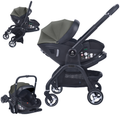 For Your Little One Qubi Infant Car Seat Stroller - Grey Olive-0