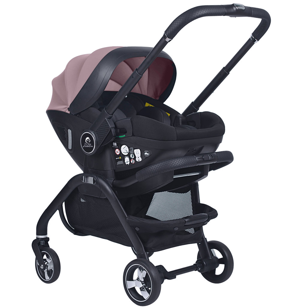 For Your Little One Qubi Infant Car Seat Stroller - Pastel Pink-3