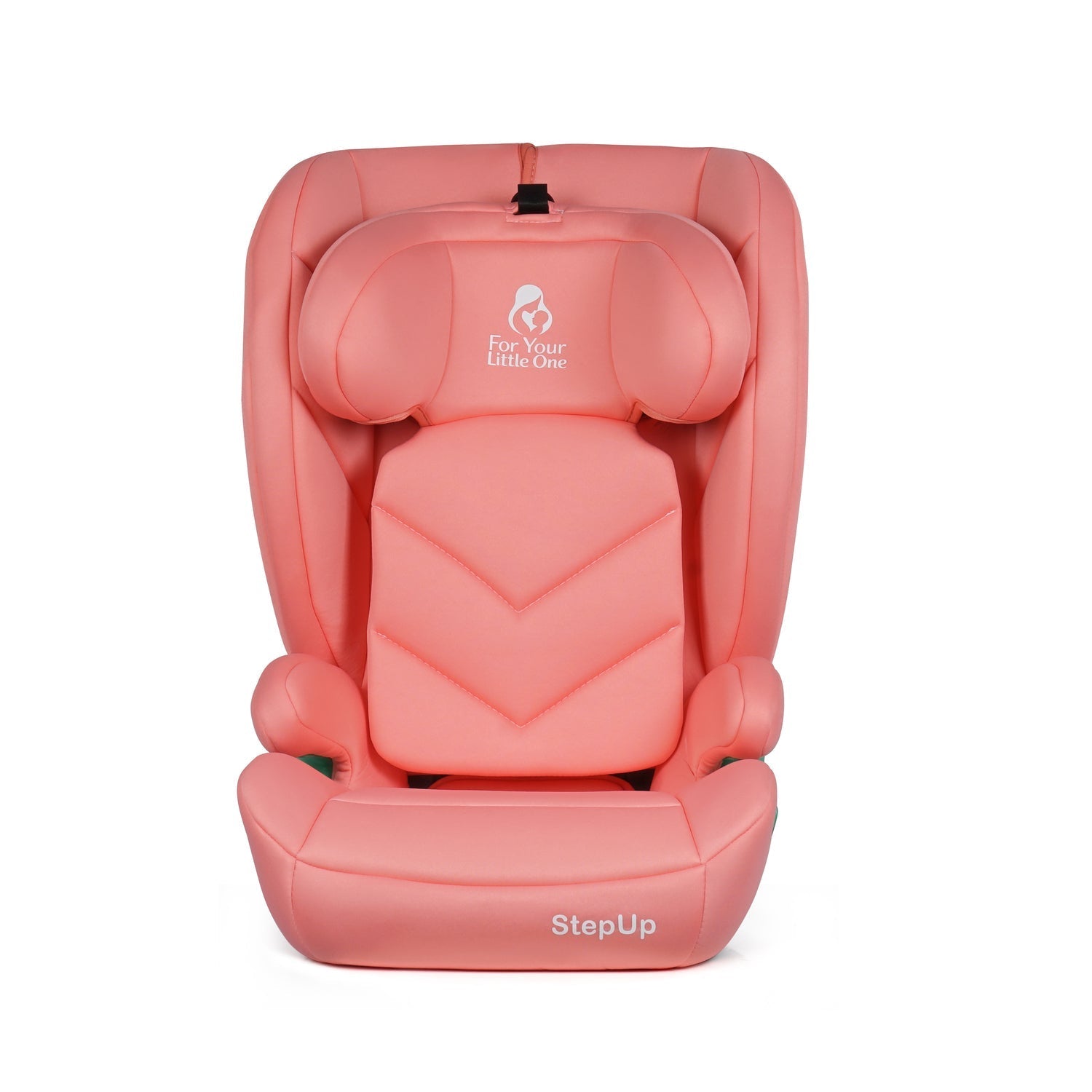 For Your Little One Stepup I-Size Belted 2/3 Car Seat Booster Seat - Blush Rose (4-12 Years) - 4 - 12 Years