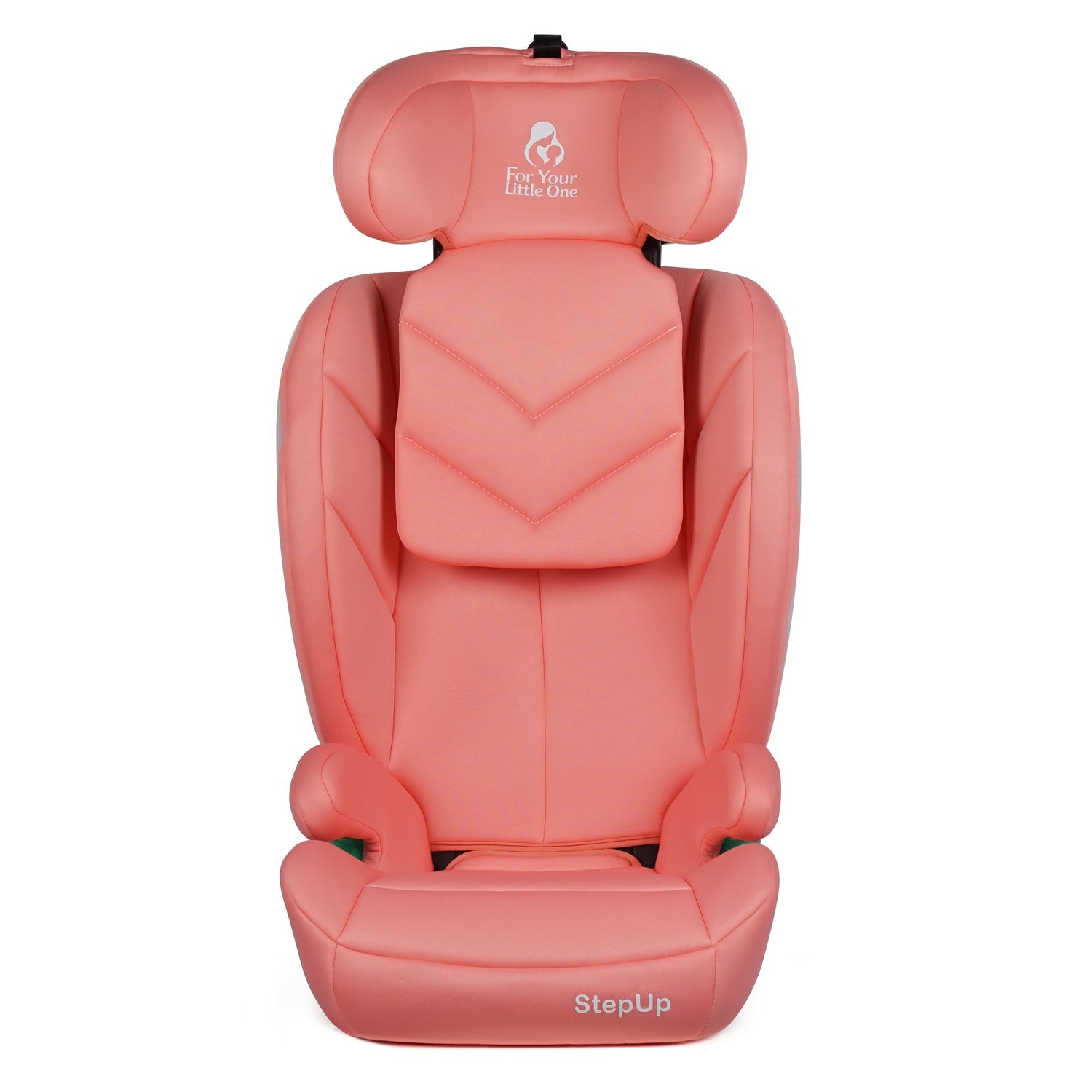 For Your Little One Stepup I-Size Belted 2/3 Car Seat Booster Seat - Blush Rose (4-12 Years) - 4 - 12 Years