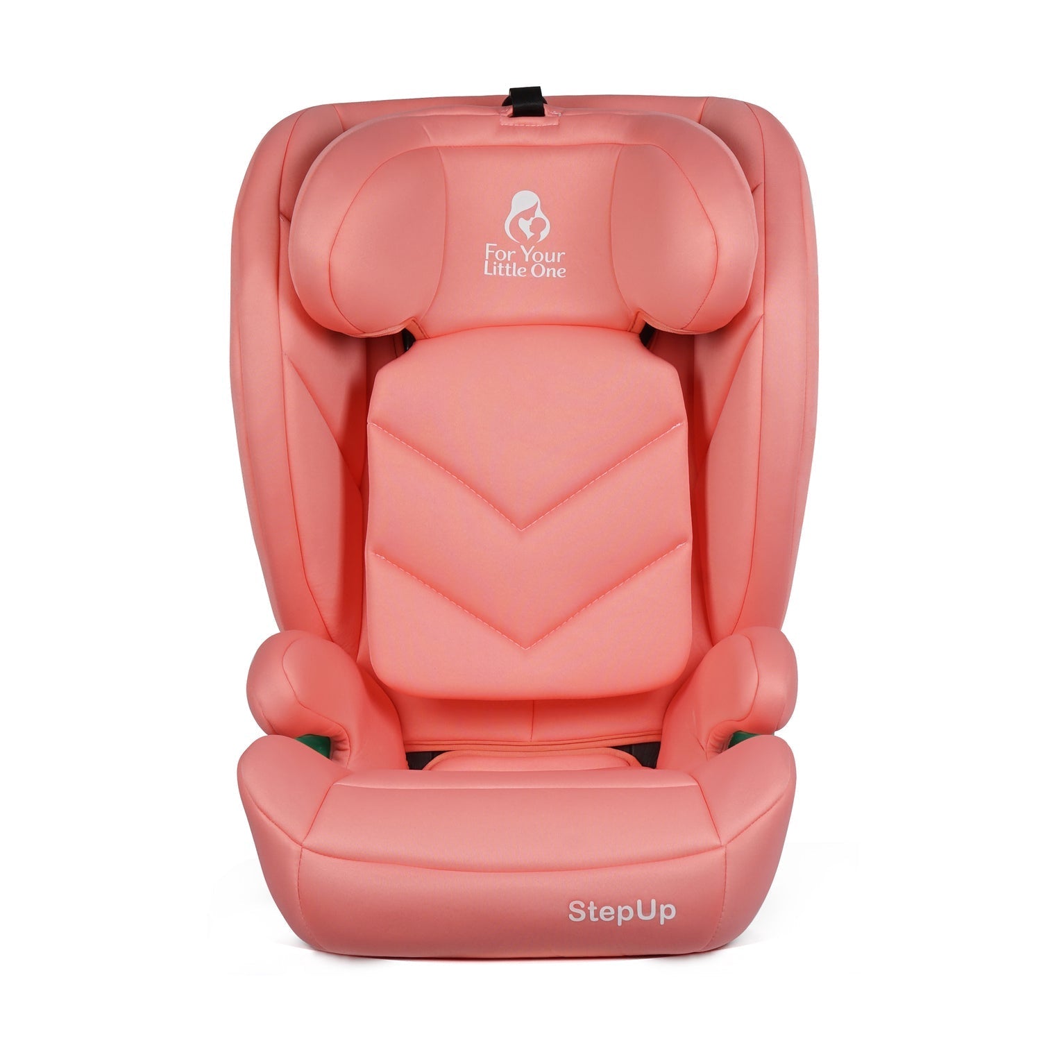 For Your Little One Stepup I-Size Belted 2/3 Car Seat Booster Seat - Blush Rose (4-12 Years) - 4 - 12 Years