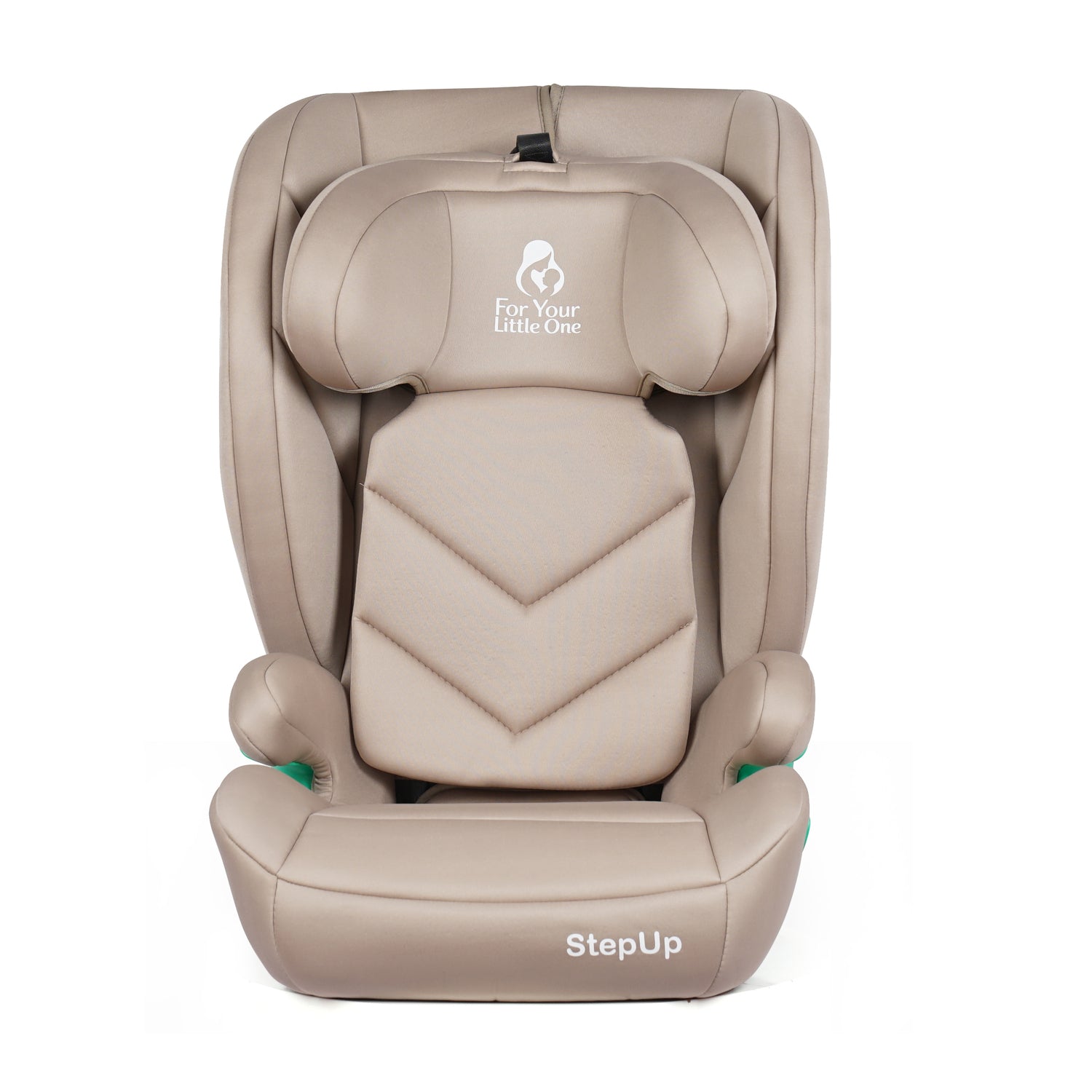 For Your Little One Stepup I-Size Belted 2/3 Car Seat Booster Seat - Latte Beige (4-12 Years) - 4 - 12 Years