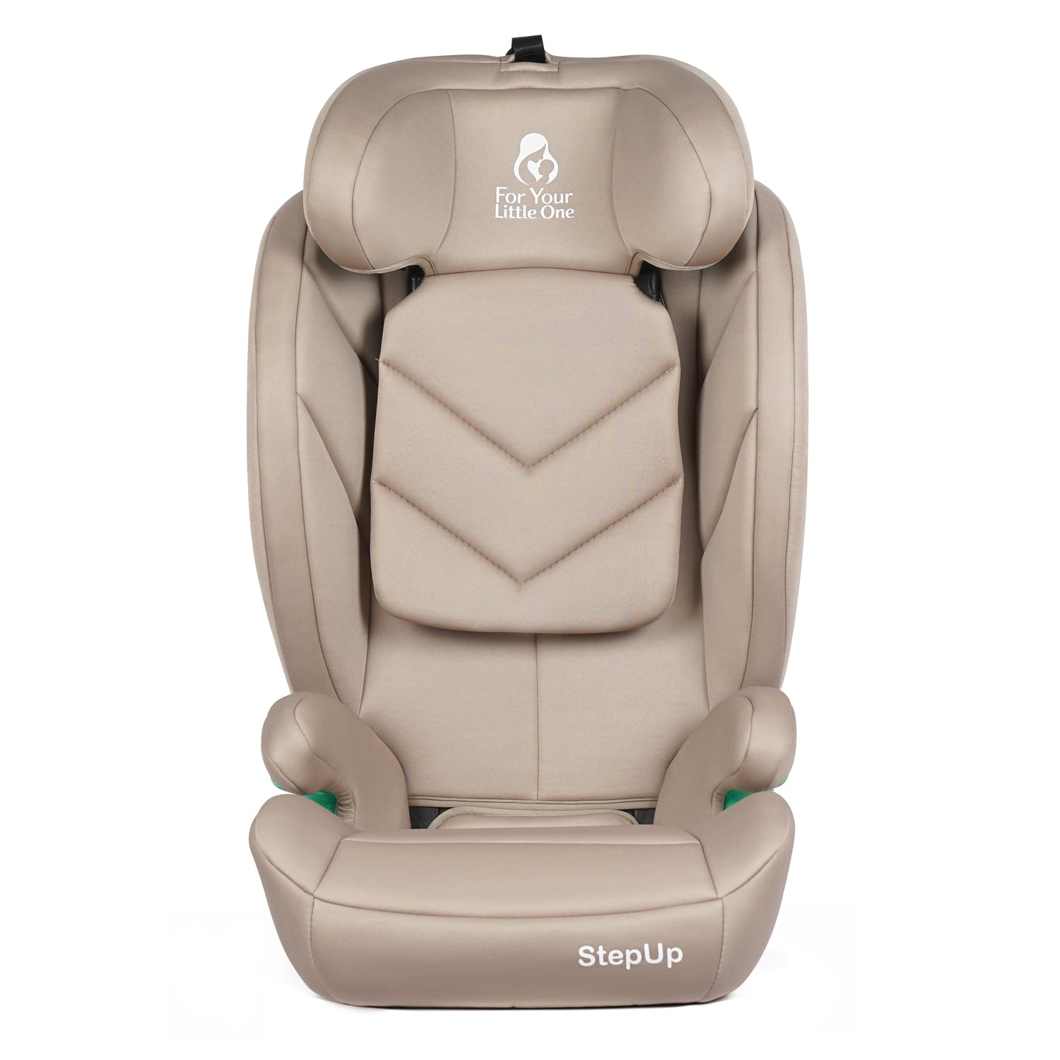 For Your Little One Stepup I-Size Belted 2/3 Car Seat Booster Seat - Latte Beige (4-12 Years) - 4 - 12 Years