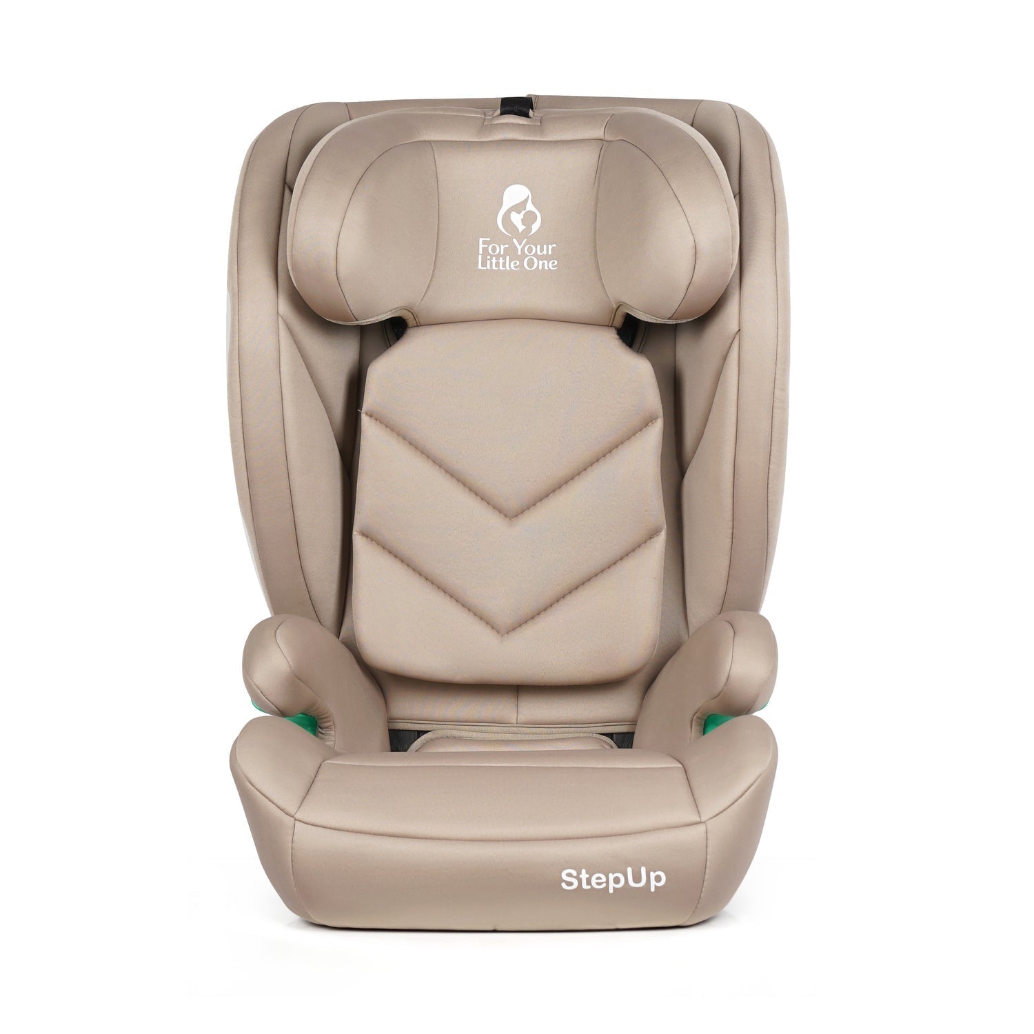 For Your Little One Stepup I-Size Belted 2/3 Car Seat Booster Seat - Latte Beige (4-12 Years) - 4 - 12 Years