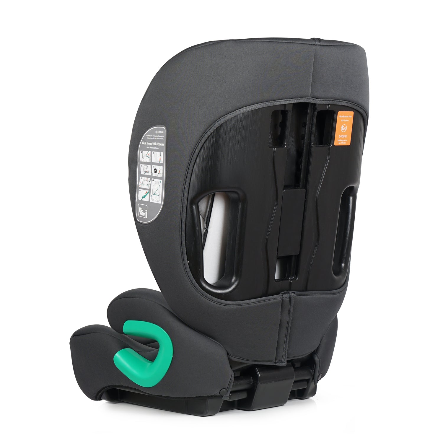 For Your Little One Stepup I-Size Belted 2/3 Car Seat Booster Seat - Slate Mist (4-12 Years) - 4 - 12 Years