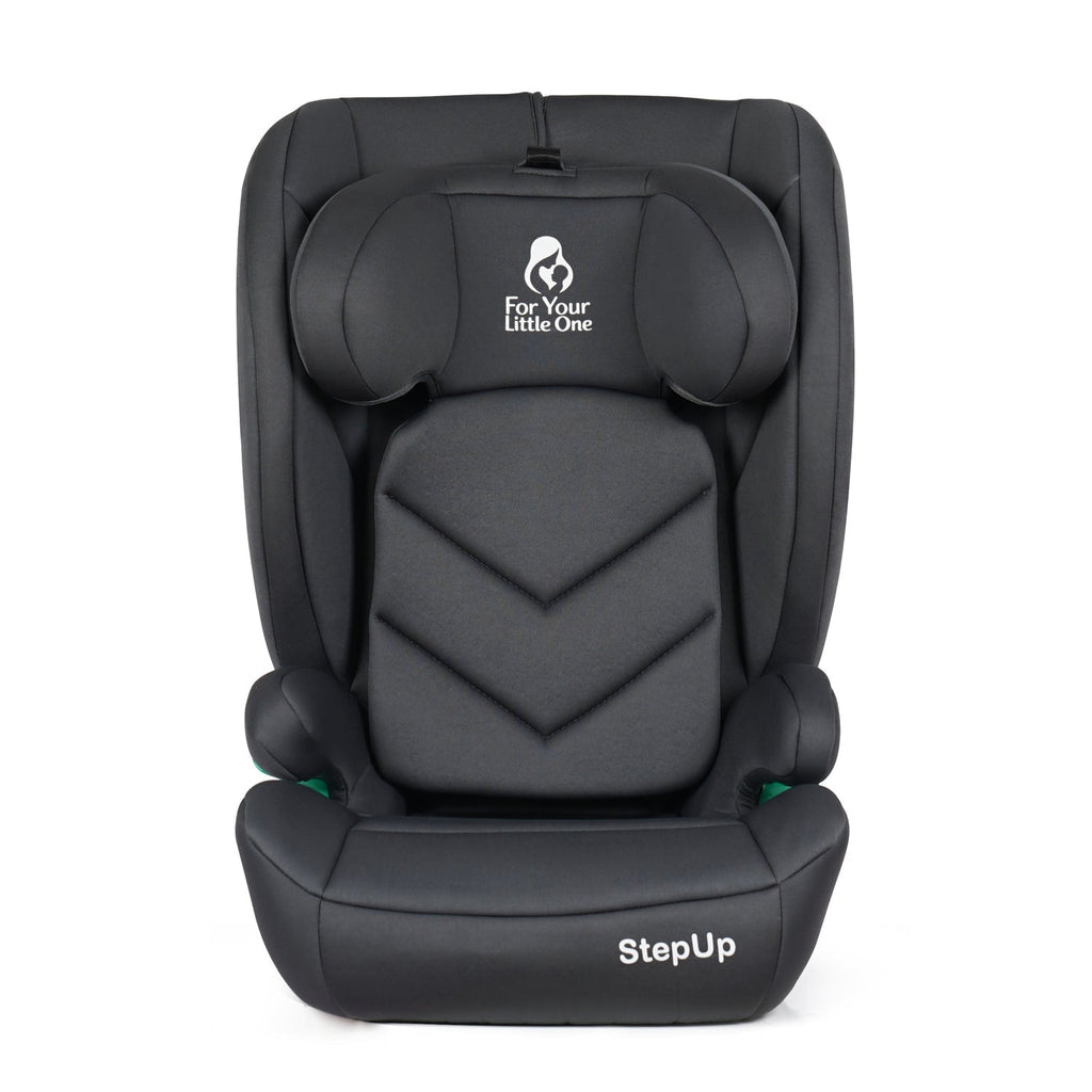 For Your Little One Stepup I-Size Belted 2/3 Car Seat Booster Seat - Slate Mist (4-12 Years) - 4 - 12 Years