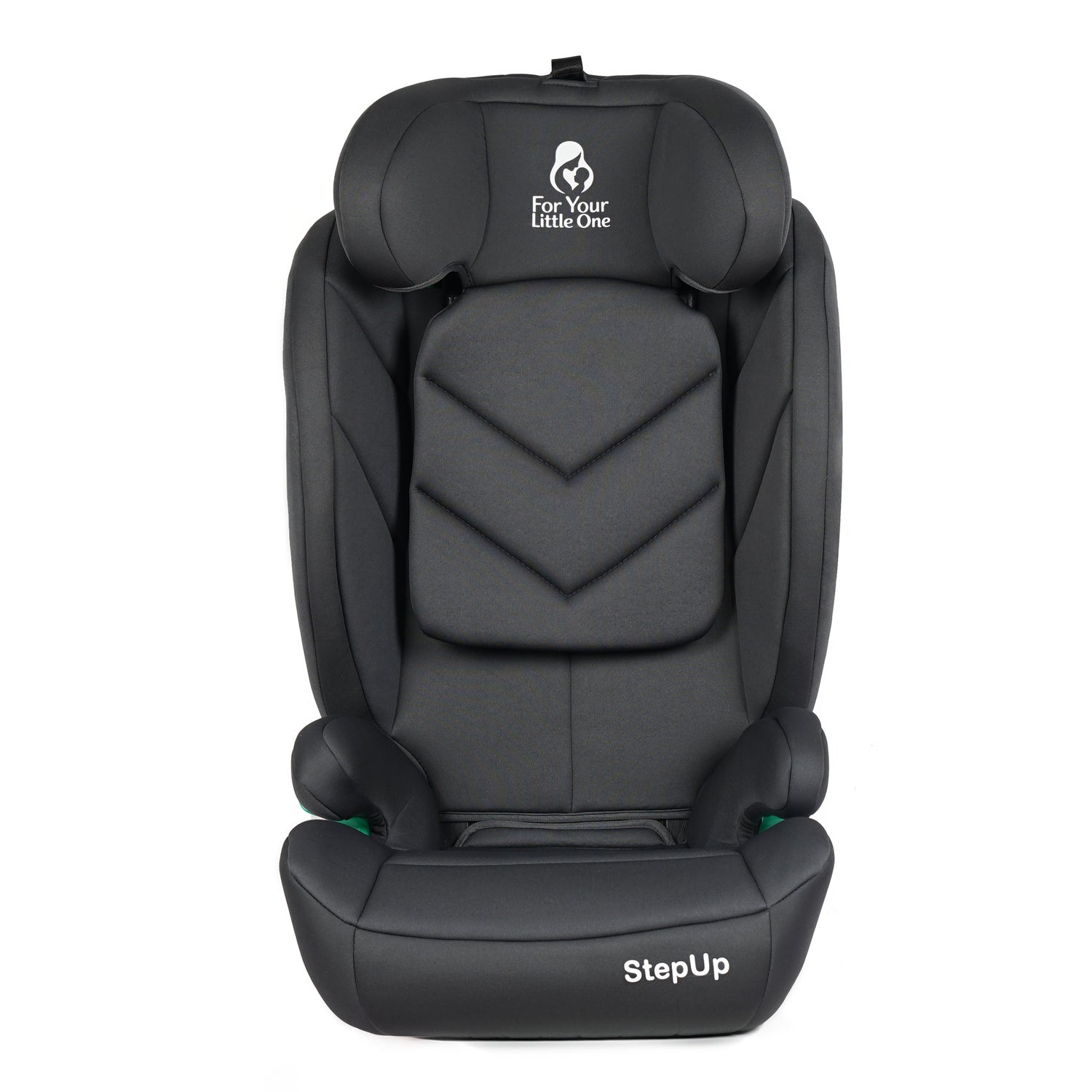 For Your Little One Stepup I-Size Belted 2/3 Car Seat Booster Seat - Slate Mist (4-12 Years) - 4 - 12 Years