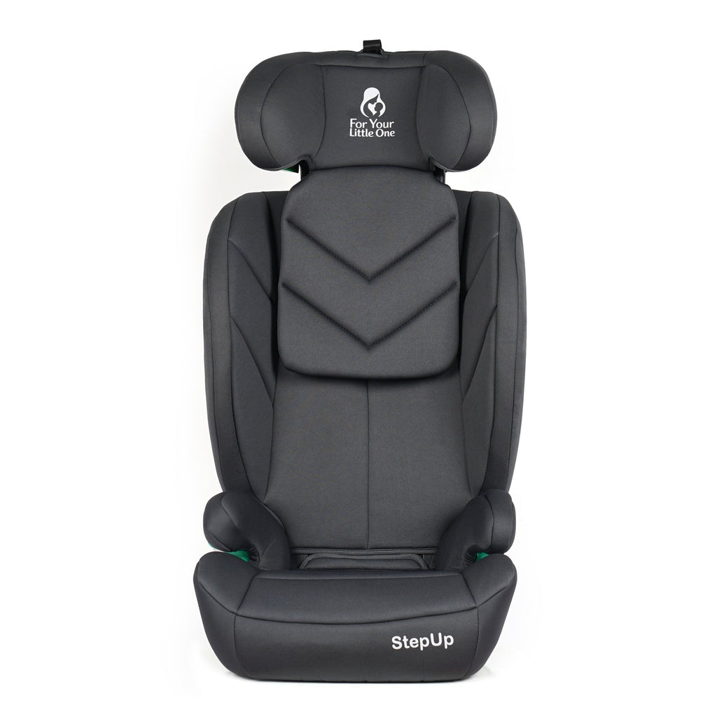 For Your Little One Stepup I-Size Belted 2/3 Car Seat Booster Seat - Slate Mist (4-12 Years) - 4 - 12 Years