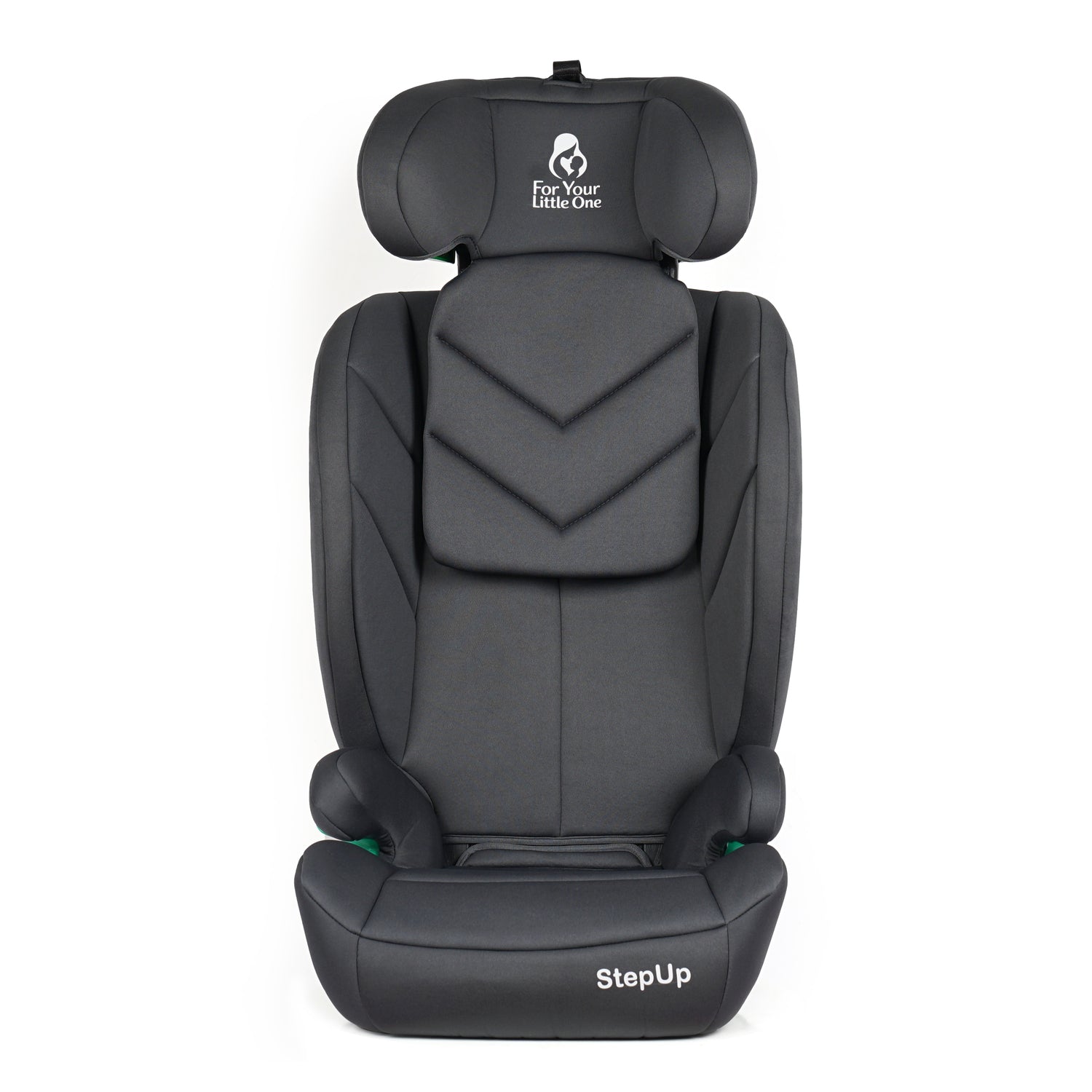 For Your Little One Stepup I-Size Belted 2/3 Car Seat Booster Seat - Slate Mist (4-12 Years) - 4 - 12 Years