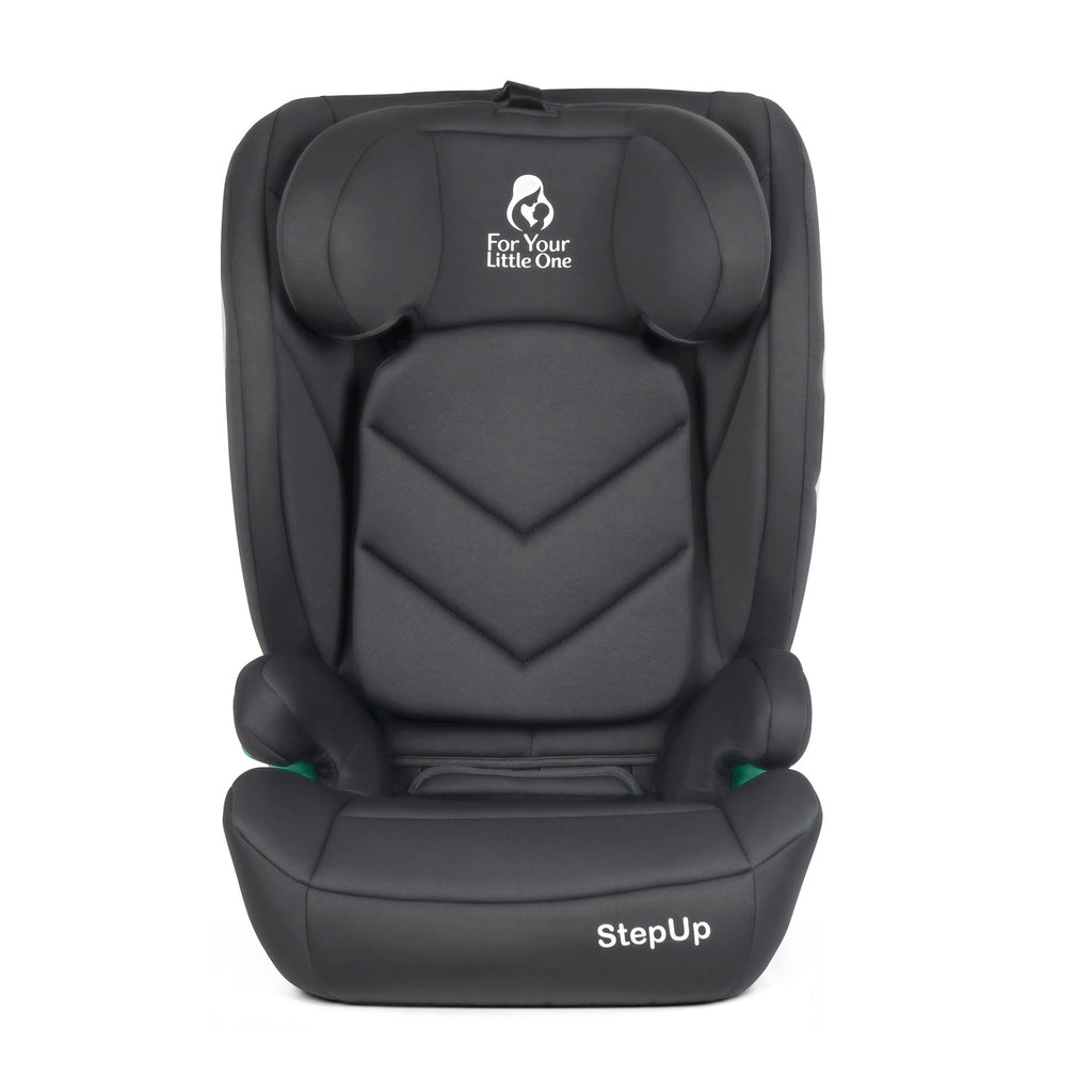 For Your Little One Stepup I-Size Belted 2/3 Car Seat Booster Seat - Slate Mist (4-12 Years) - 4 - 12 Years