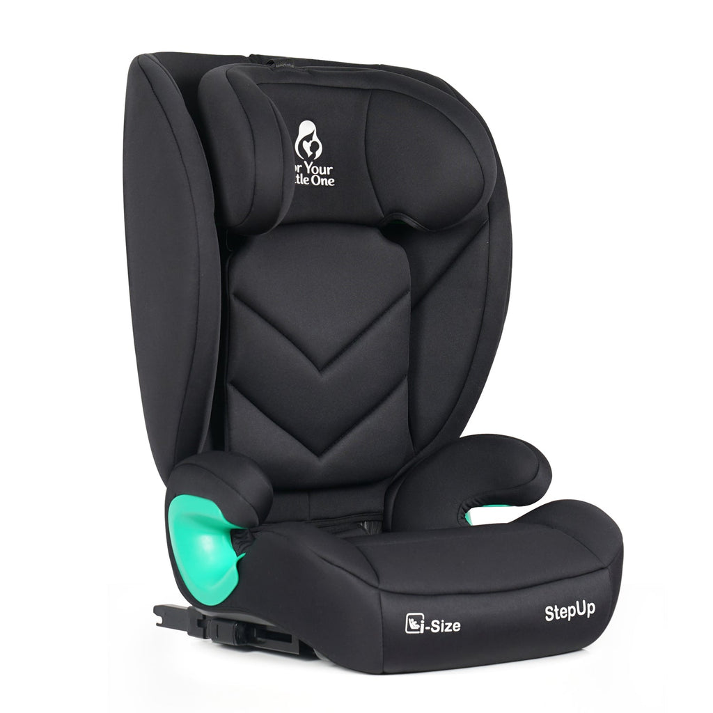 For Your Little One Stepup I-Size Isofix 2/3 Car Seat Booster Seat - Midnight Black (4-12 Years) - 4 - 12 Years