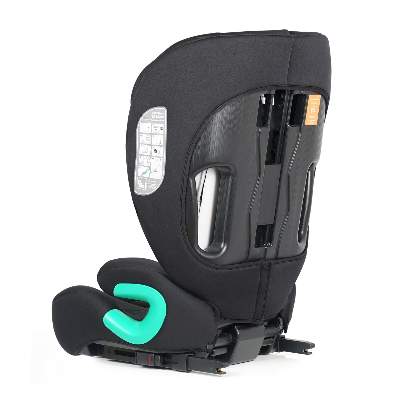 For Your Little One Stepup I-Size Isofix 2/3 Car Seat Booster Seat - Midnight Black (4-12 Years) - 4 - 12 Years