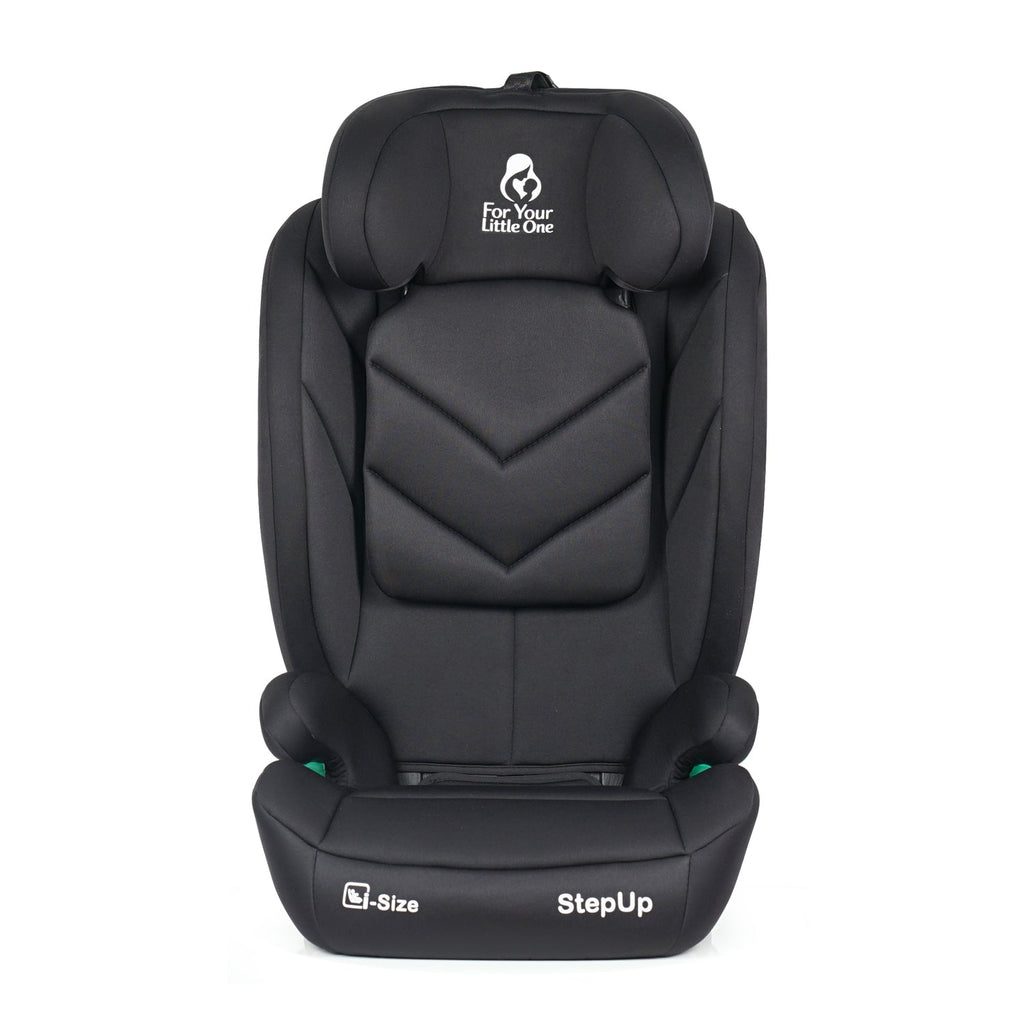 For Your Little One Stepup I-Size Isofix 2/3 Car Seat Booster Seat - Midnight Black (4-12 Years) - 4 - 12 Years