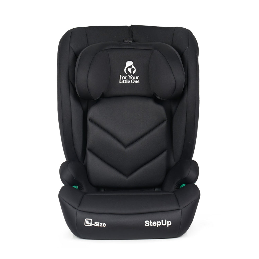 For Your Little One Stepup I-Size Isofix 2/3 Car Seat Booster Seat - Midnight Black (4-12 Years) - 4 - 12 Years