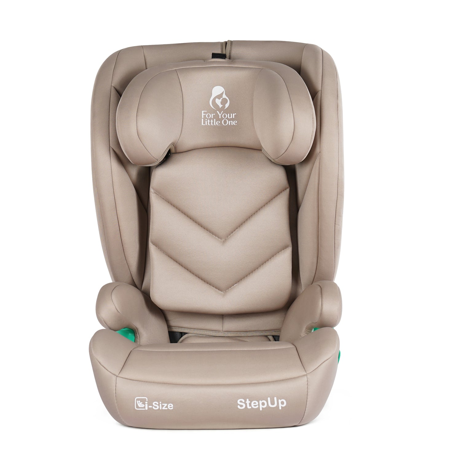 For Your Little One Stepup I-Size Isofix 2/3 Car Seat Booster Seat - Latte Beige (4-12 Years) - 4 - 12 Years