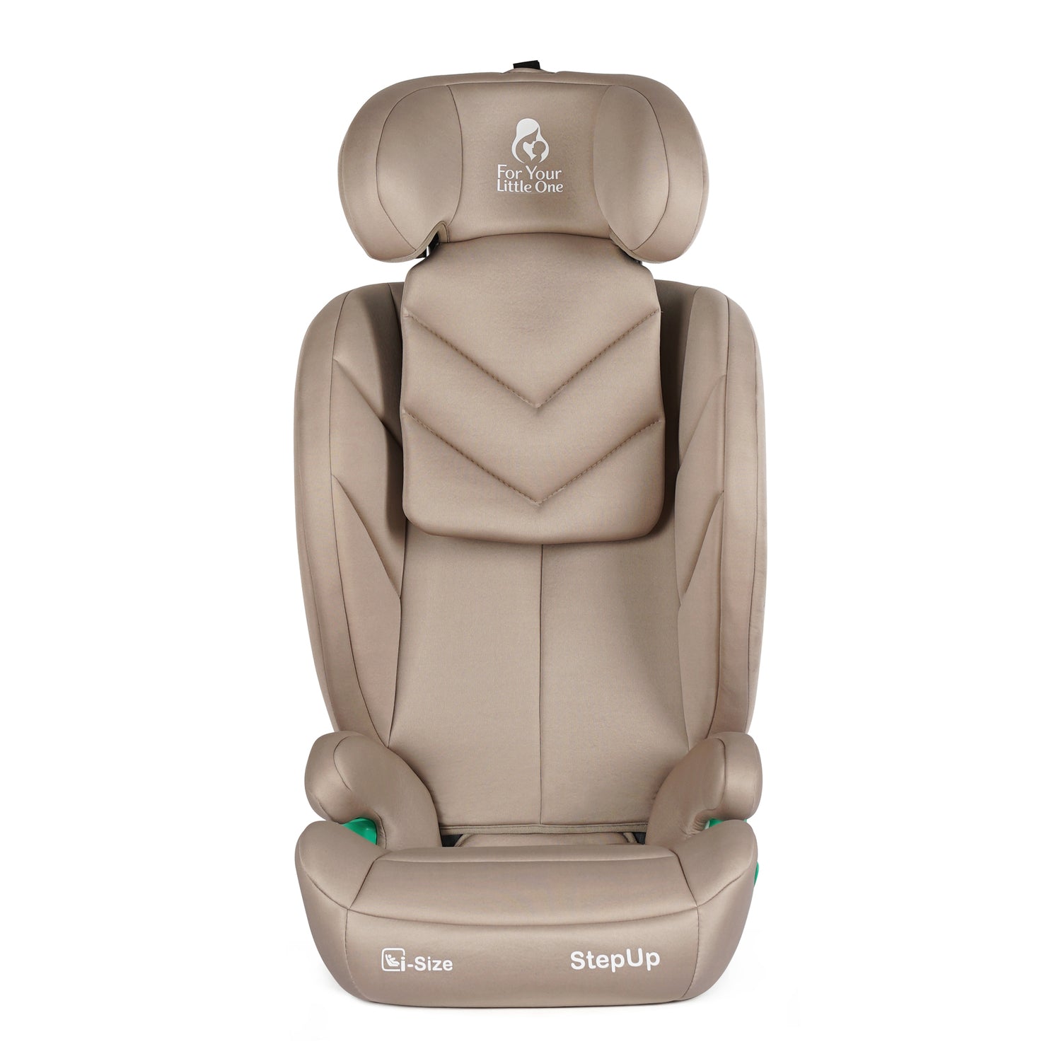 For Your Little One Stepup I-Size Isofix 2/3 Car Seat Booster Seat - Latte Beige (4-12 Years) - 4 - 12 Years