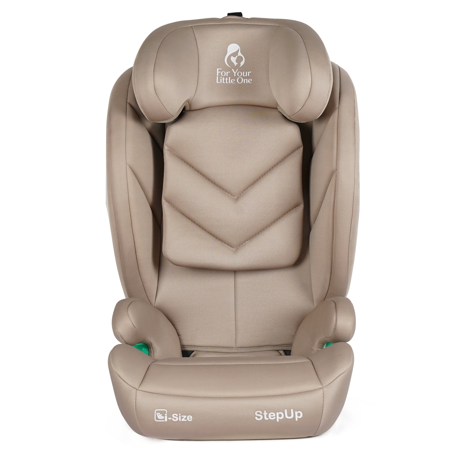 For Your Little One Stepup I-Size Isofix 2/3 Car Seat Booster Seat - Latte Beige (4-12 Years) - 4 - 12 Years