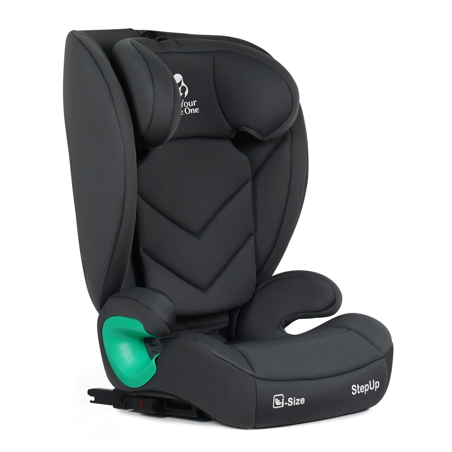 For Your Little One Stepup I-Size Isofix 2/3 Car Seat Booster Seat - Slate Mist (4-12 Years) - 4 - 12 Years