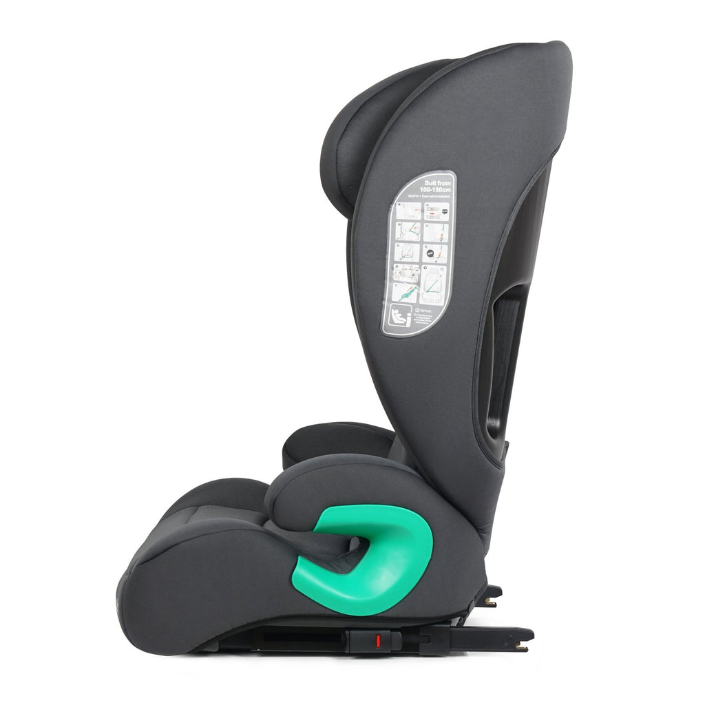 For Your Little One Stepup I-Size Isofix 2/3 Car Seat Booster Seat - Slate Mist (4-12 Years) - 4 - 12 Years