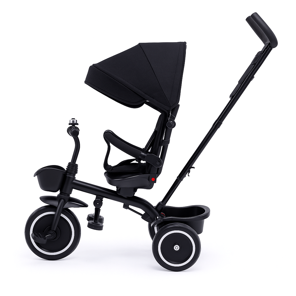 Foryourlittleone 6 in 1 Trike V3 - Black (9 months - 5 years)