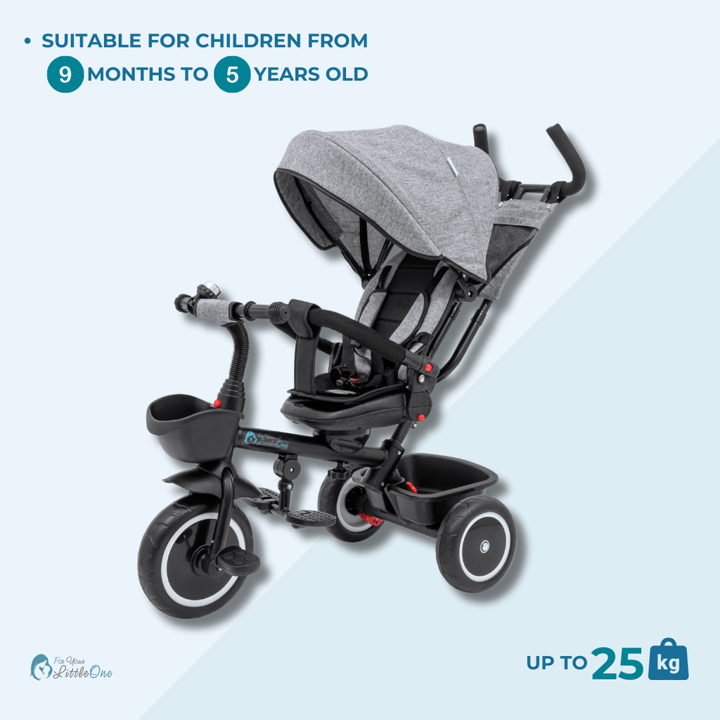 Foryourlittleone 6 in 1 Trike V3 - Blue (9 months - 5 years) - Trikes