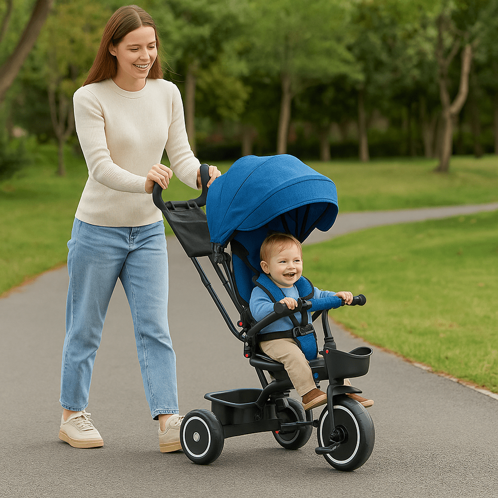 Foryourlittleone 6 in 1 Trike V3 - Blue (9 months - 5 years) - Trikes