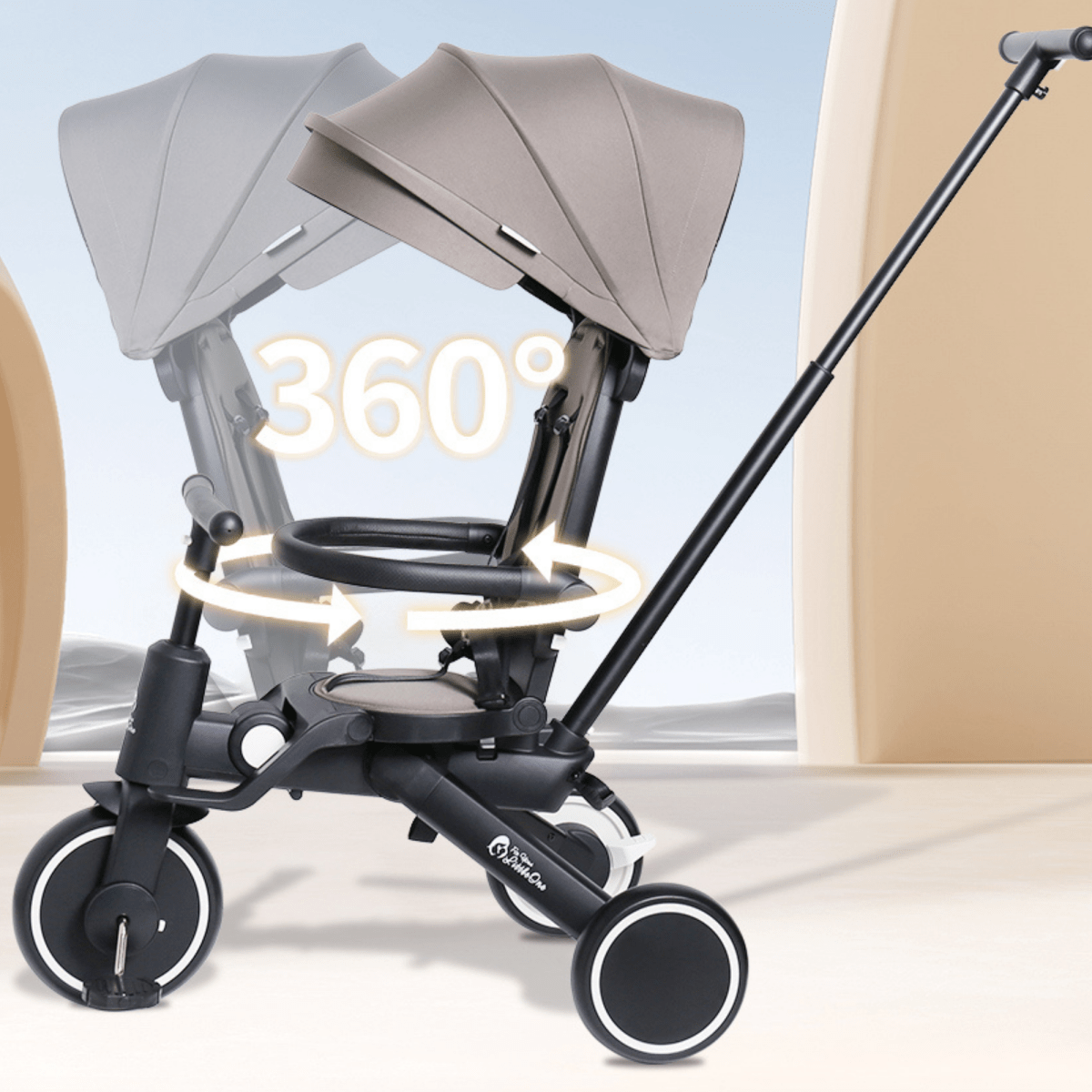 Foryourlittleone Xplor 6 in 1 Foldable Trike - Green (10m-4y)