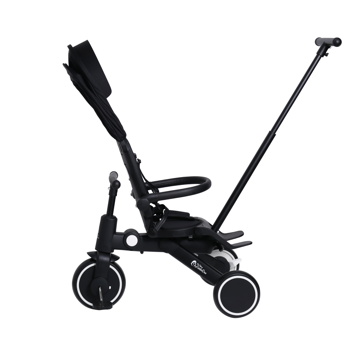 Foryourlittleone Xplor 6 in 1 Foldable Trike - Jet Black (10m-4y) - Trikes