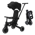 Foryourlittleone Xplor 6 in 1 Foldable Trike - Jet Black (10m-4y)