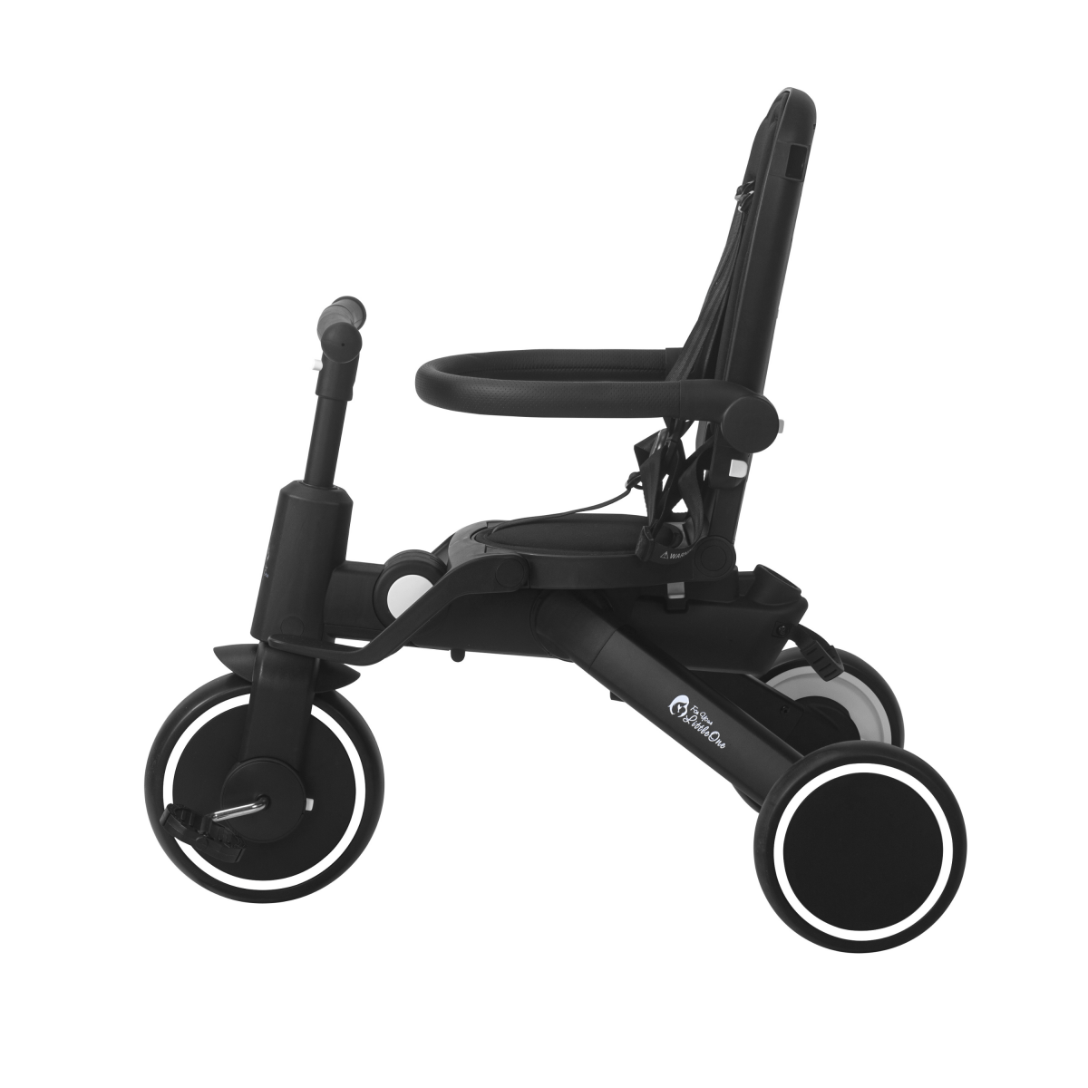 Foryourlittleone Xplor 6 in 1 Foldable Trike - Jet Black (10m-4y)