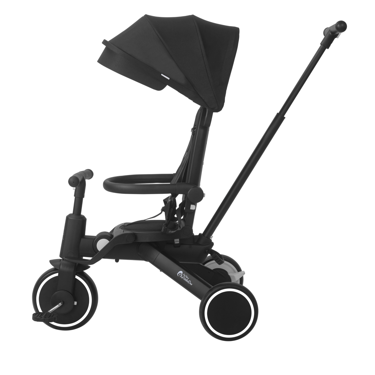 Foryourlittleone Xplor 6 in 1 Foldable Trike - Jet Black (10m-4y)