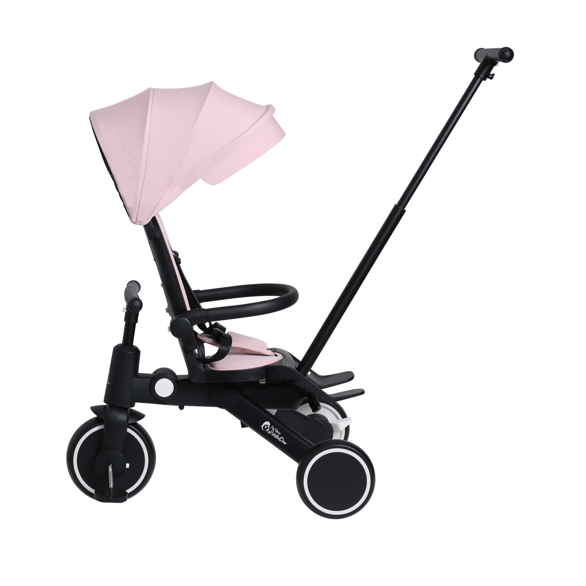 Foryourlittleone Xplor 6 in 1 Foldable Trike - Pastel Pink (10m-4y) - Trikes