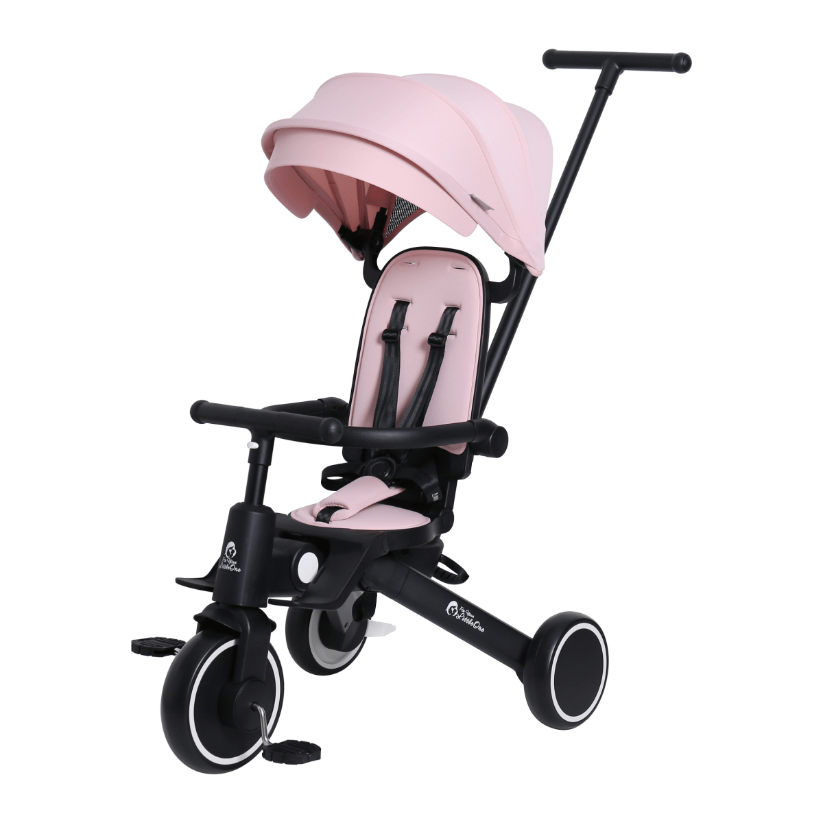 Foryourlittleone Xplor 6 in 1 Foldable Trike - Pastel Pink (10m-4y)