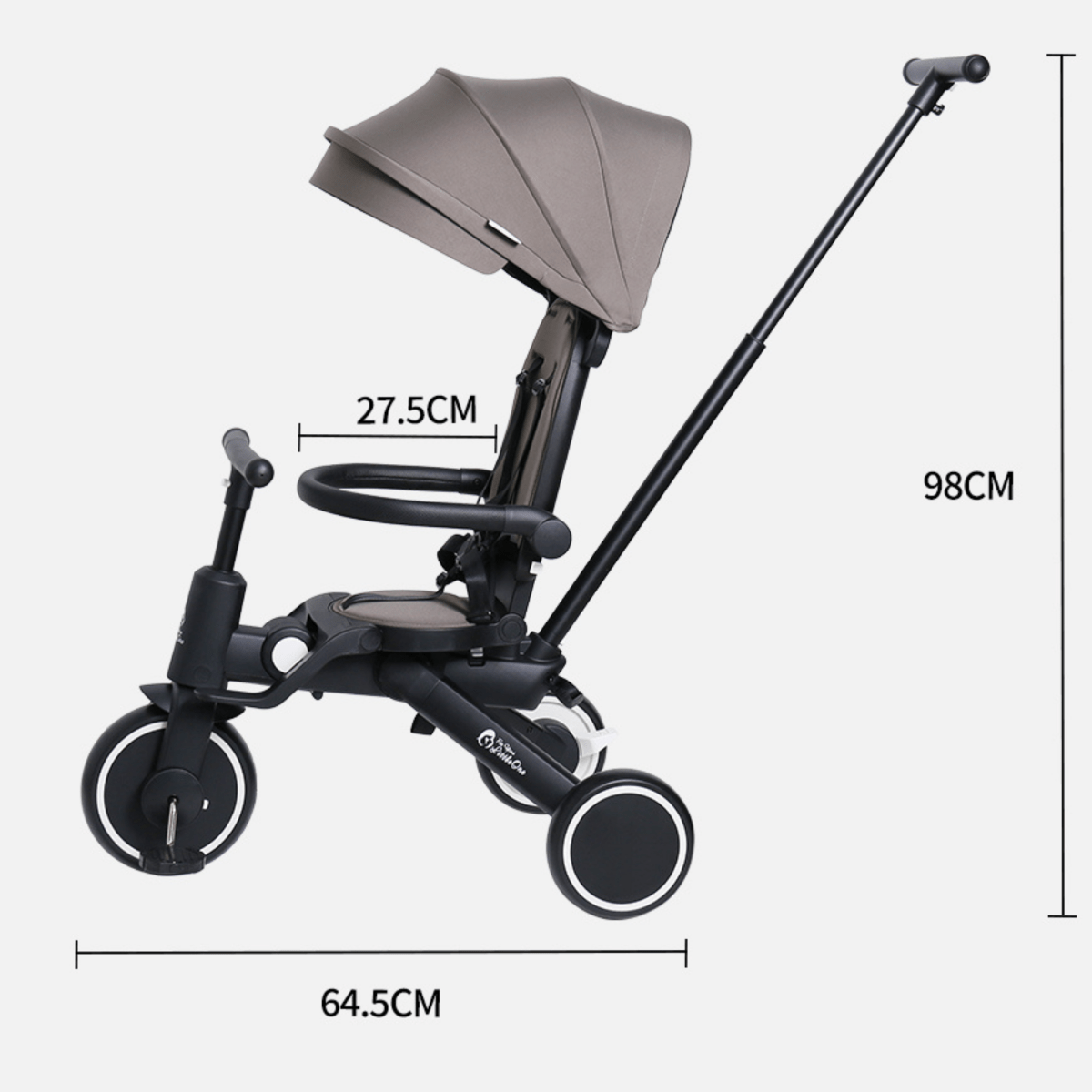 Foryourlittleone Xplor Plus 6 in 1 Foldable Trike - Green (10m-4y)