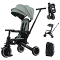 Foryourlittleone Xplor Plus 6 in 1 Foldable Trike - Green (10m-4y)