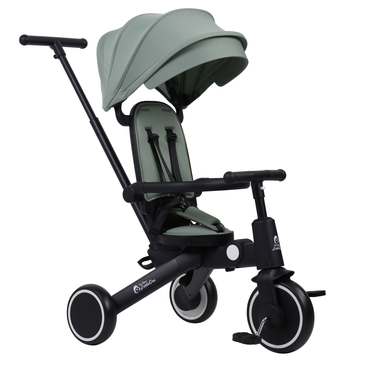 Foryourlittleone Xplor Plus 6 in 1 Foldable Trike - Green (10m-4y)