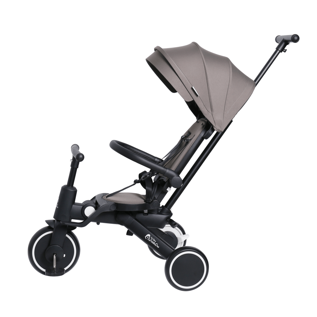 Foryourlittleone Xplor Plus 6 in 1 Foldable Trike - Grey Olive (10m-4y) - Trikes