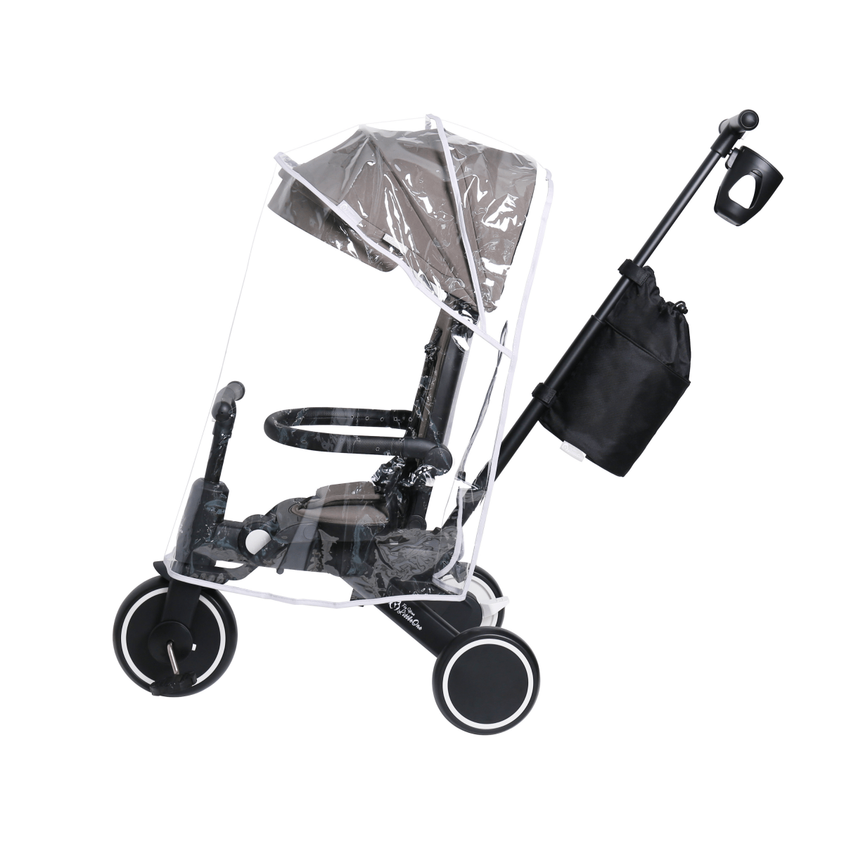 Foryourlittleone Xplor Ultimate 6 in 1 Foldable Trike - Grey Olive (10m-4y) - Trikes