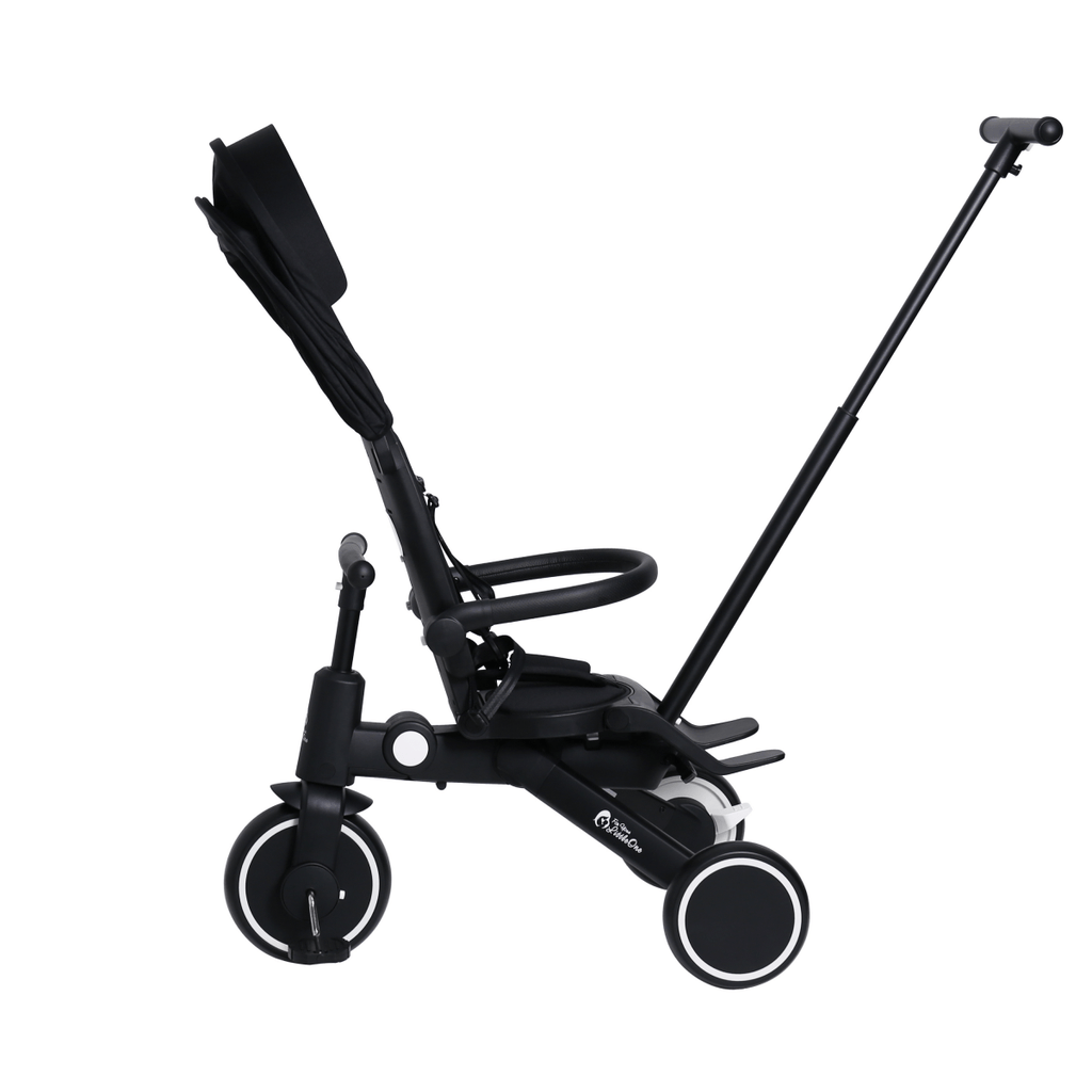 Foryourlittleone Xplor Plus 6 in 1 Foldable Trike - Jet Black (10m-4y)