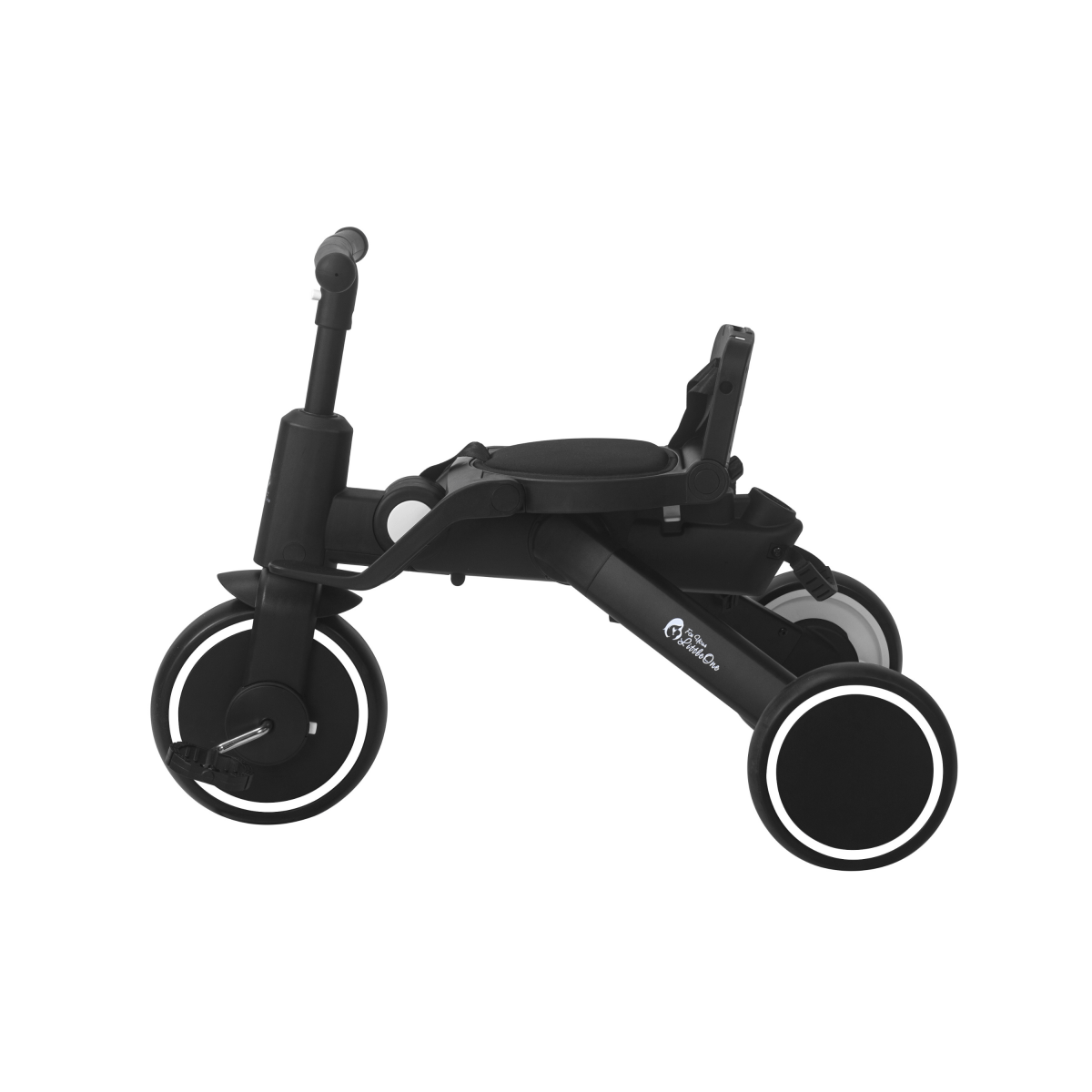 Foryourlittleone Xplor Plus 6 in 1 Foldable Trike - Jet Black (10m-4y)