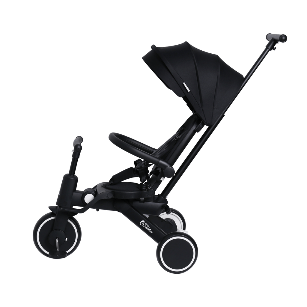 Foryourlittleone Xplor Plus 6 in 1 Foldable Trike - Jet Black (10m-4y)