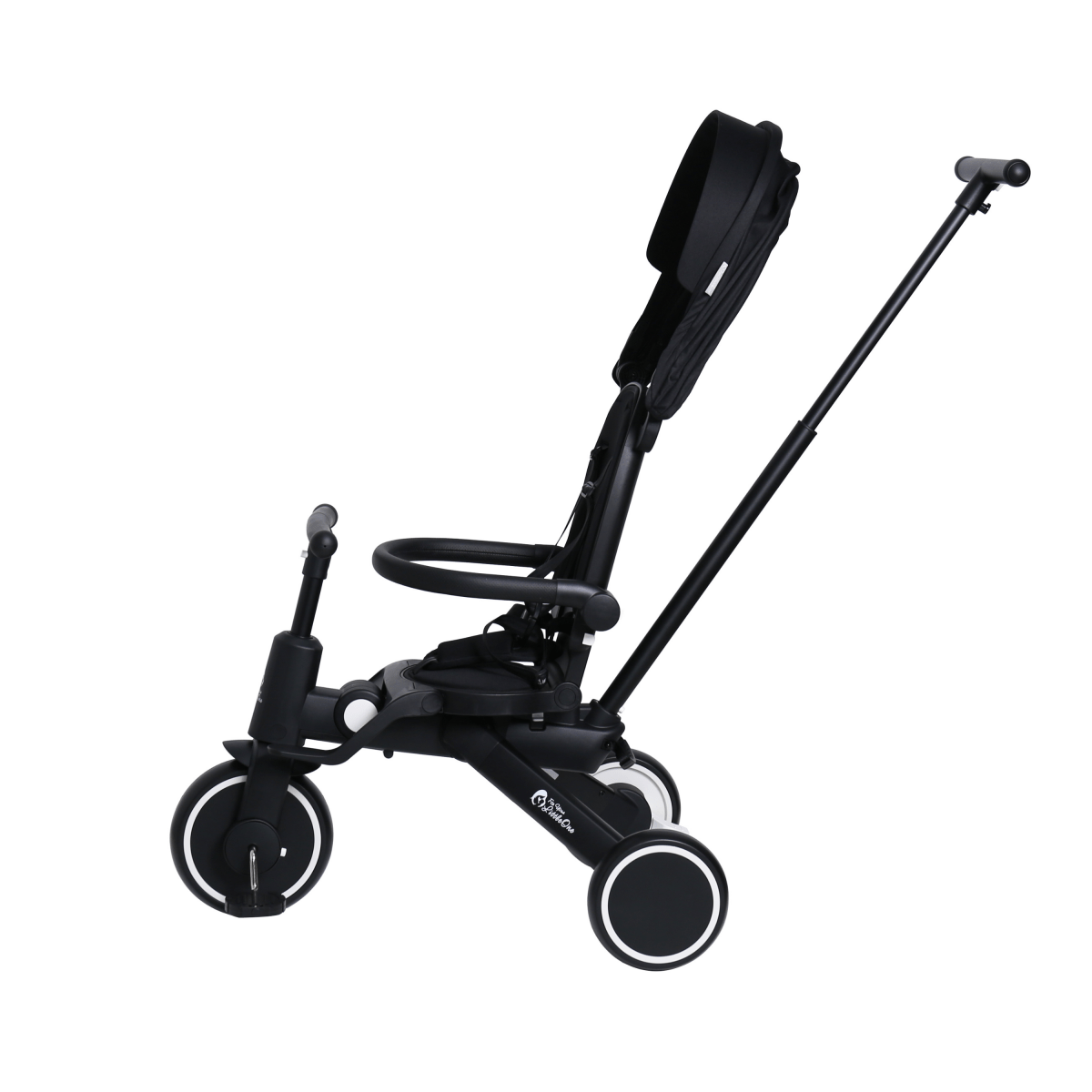 Foryourlittleone Xplor Plus 6 in 1 Foldable Trike - Jet Black (10m-4y)
