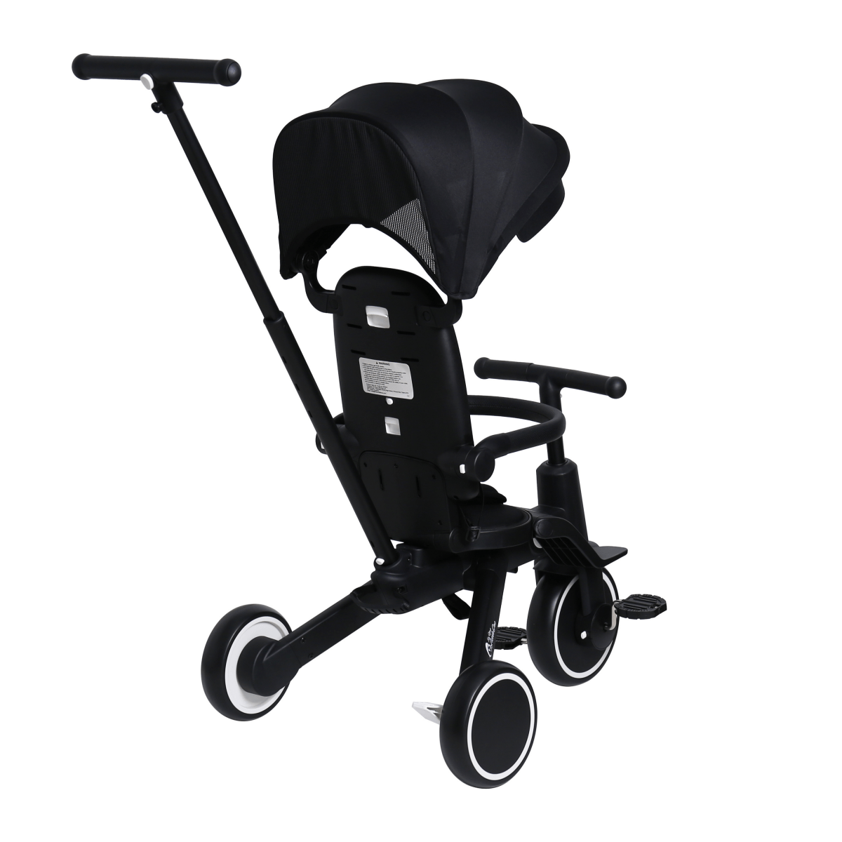 Foryourlittleone Xplor Ultimate 6 in 1 Foldable Trike - Jet Black (10m-4y)