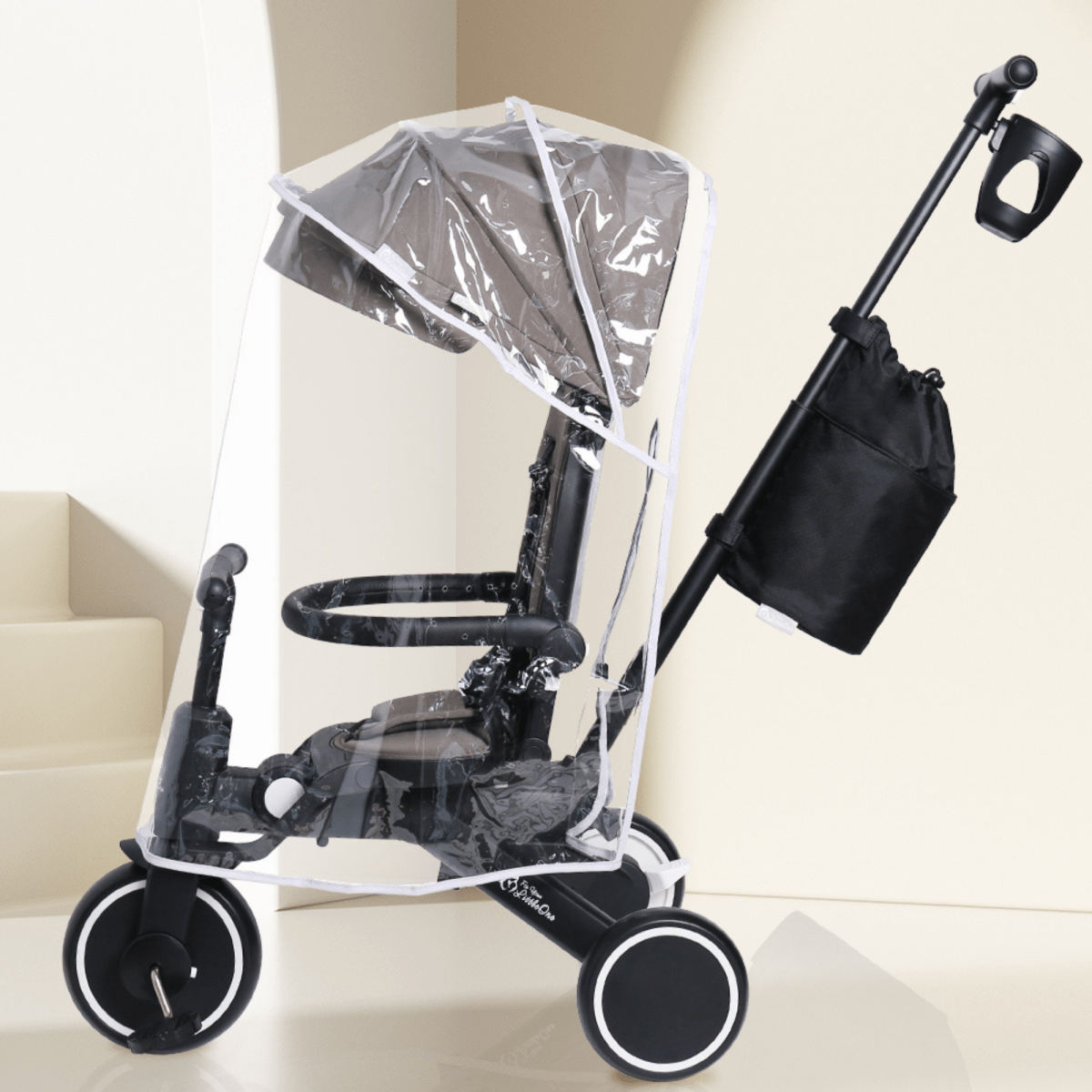 Foryourlittleone Xplor Ultimate 6 in 1 Foldable Trike - Pastel Pink (10m-4y)