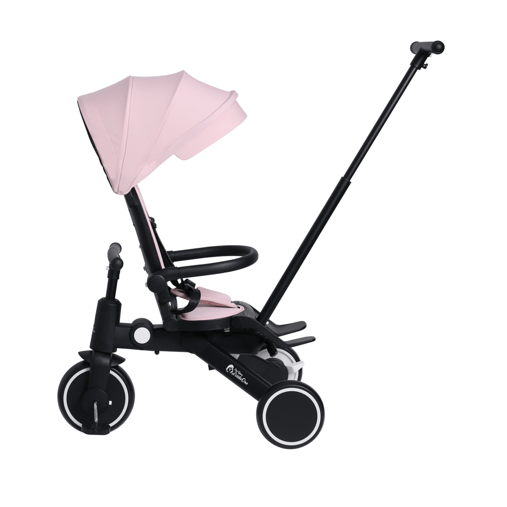 Foryourlittleone Xplor Ultimate 6 in 1 Foldable Trike - Pastel Pink (10m-4y) - Trikes